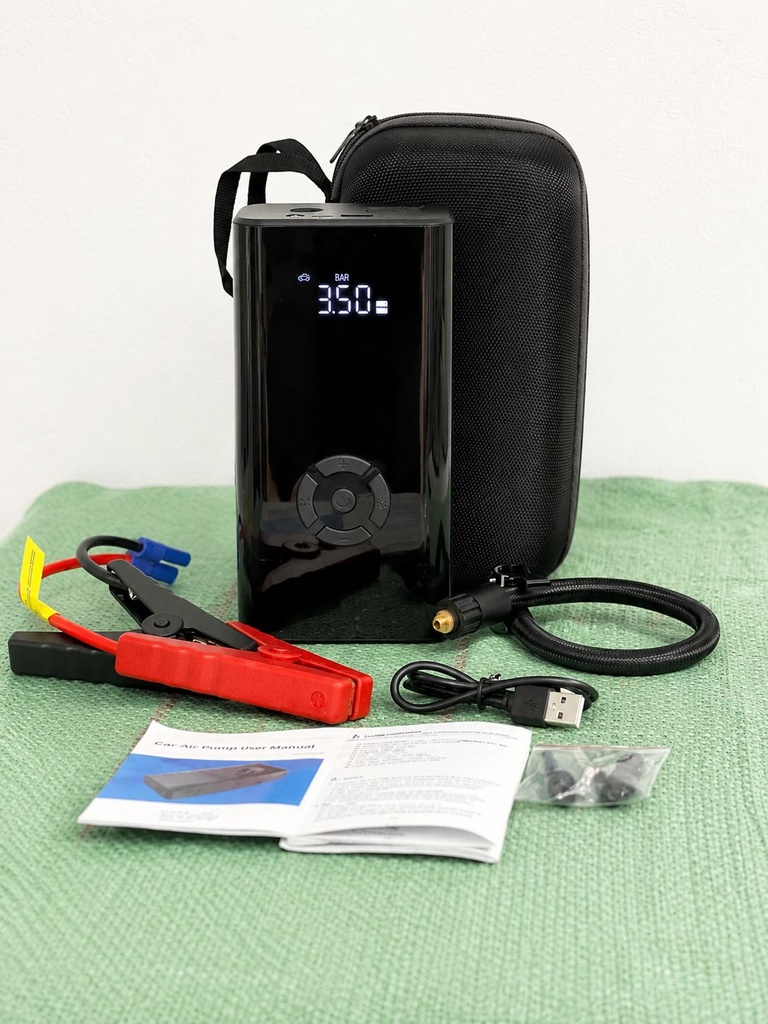 Compresseur Portable avec Jump Starter 12V