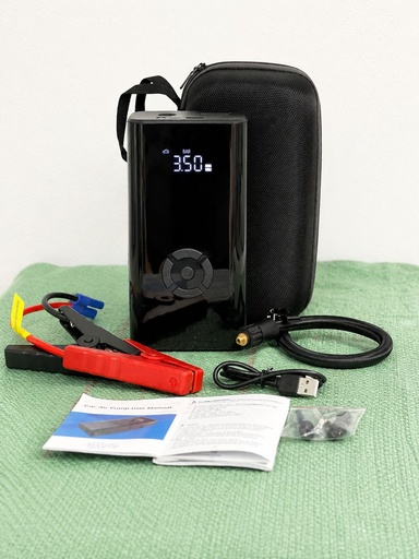 Compresseur Portable avec Jump Starter 12V