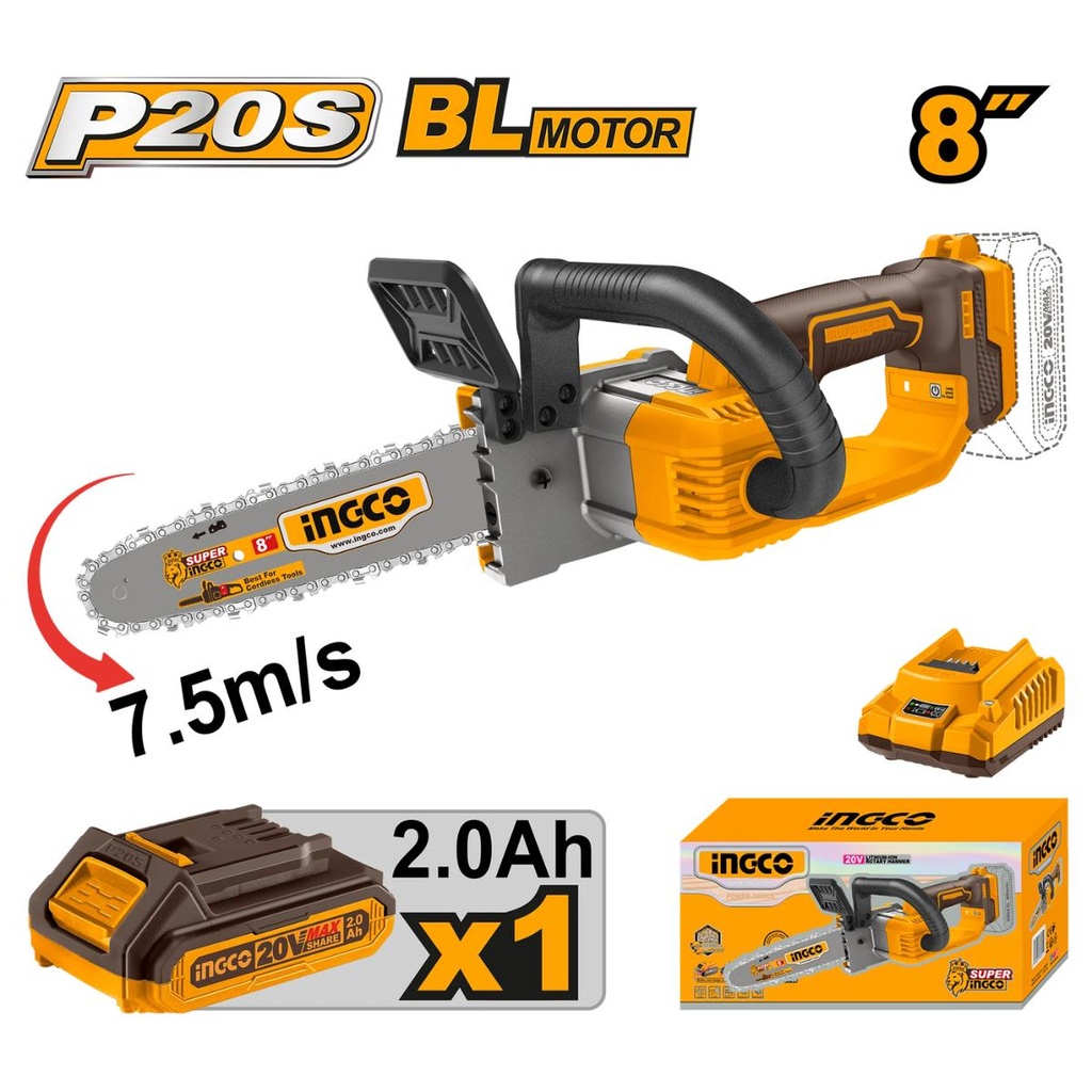 T/Tronçonneuse 8p Ingco CGSLI20851
