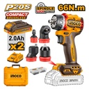 PERCEUSE-VISSEUSE SANS FIL MULTI-EMBOUTS INGCO CDLI206686