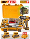Ensemble de 4 outils sans fil Niveau laser HLL260467