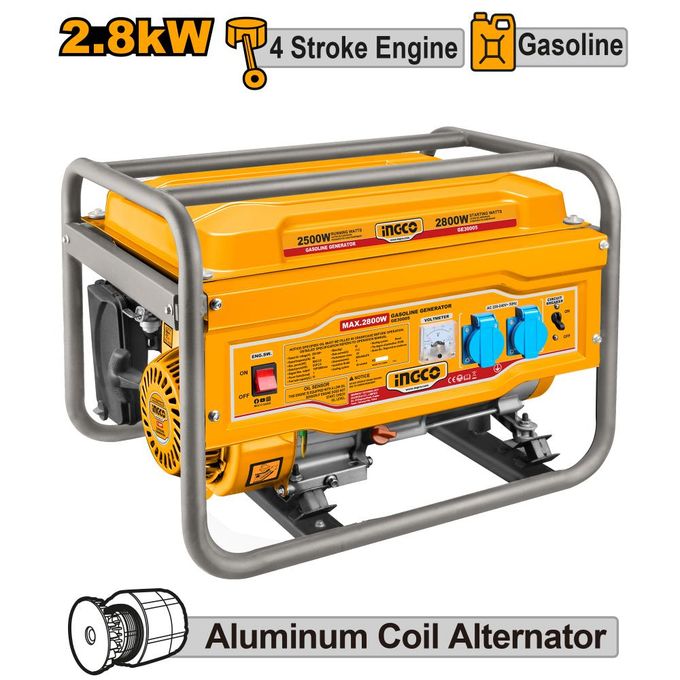 Générateur à Essence/Gaz 2800W INGCO GE30005