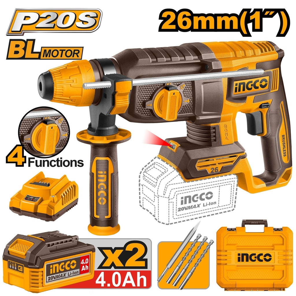 Marteau perforateur sans fil 26mm CRHLI202682 