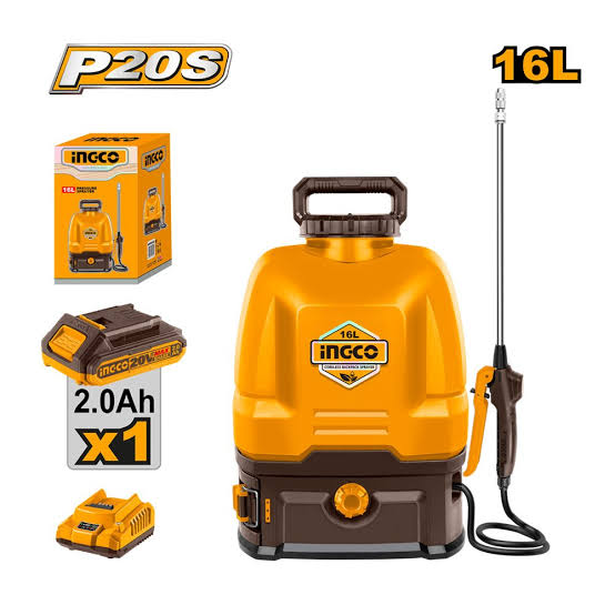 Pulvérisateur dorsal sans fil Ingco 16L CSPLI20162