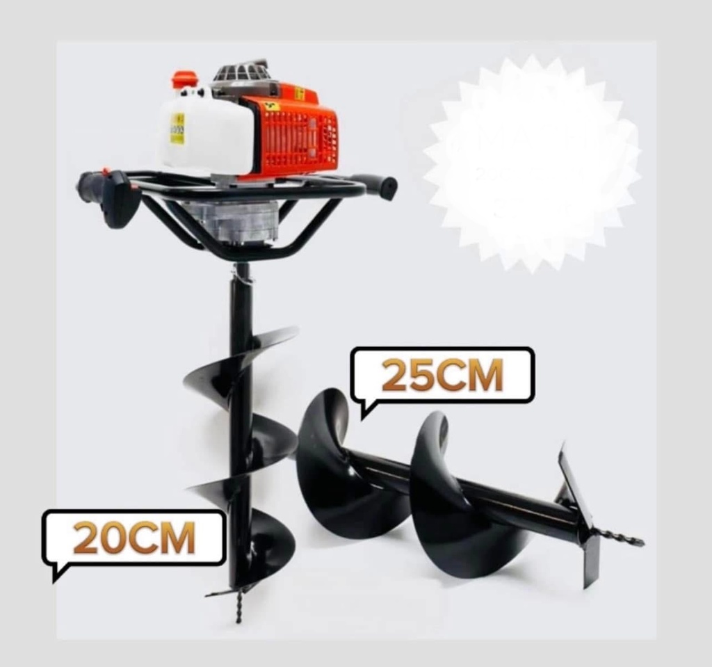 Foreuse tariere 52cc 20cm et 30cm