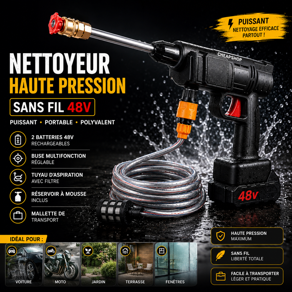 KARCHER AVEC DEUX BATTERIES 48V 