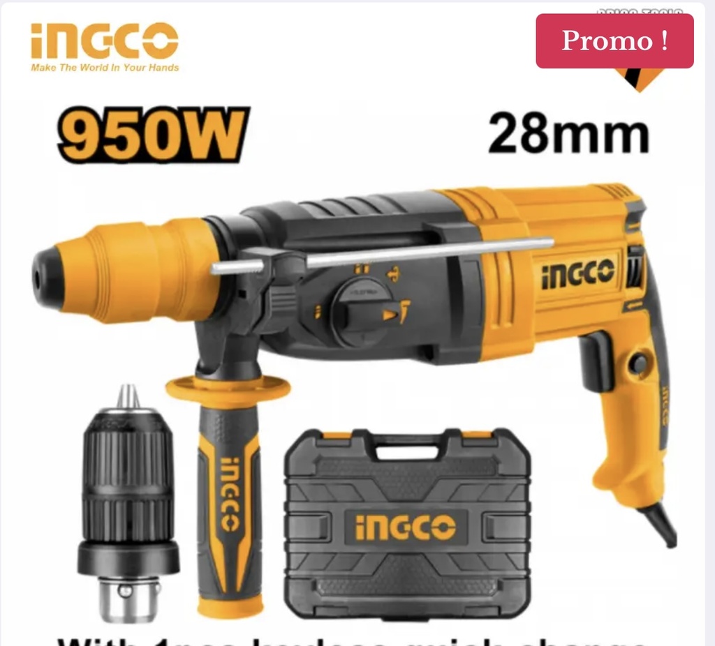 MARTEAU 950W DOUBLE MONDRAIN INGCO RGH9528-2