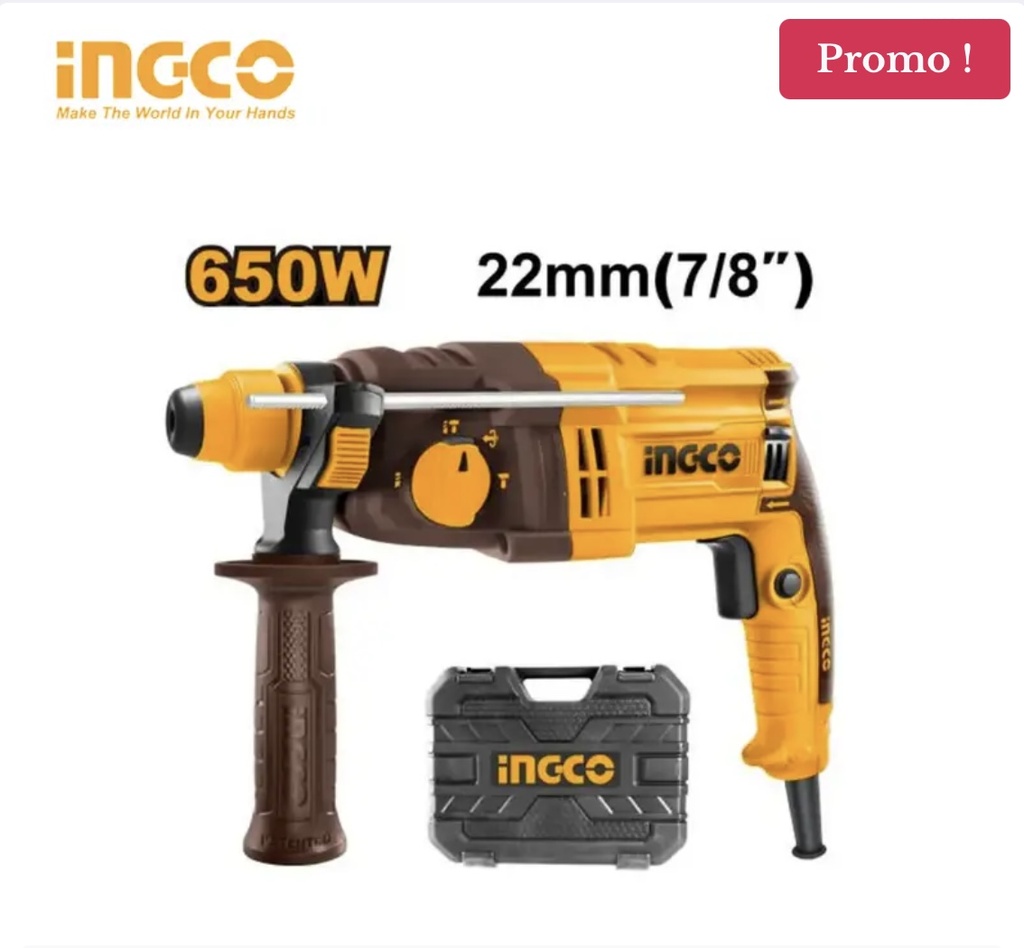 MARTEAU 650W INGCO RGH6528