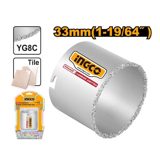 Scie Cloche Carbure INGCO 33 mm HSB40331
