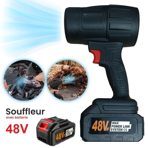 Souffleur sans fil turbo 48v Avec 2 Batterie 
