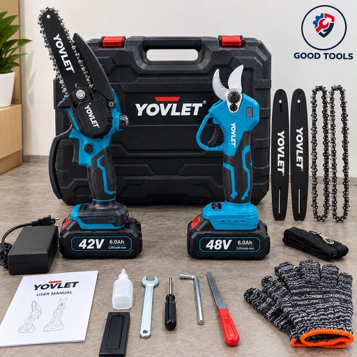 Secateur et tronconneuse 48v yovlet
