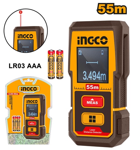 Détecteur de distance laser 55 mètres HLDD05086