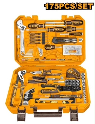 Caisse d’outils à main INGCO 175 pièces HKTHP51758