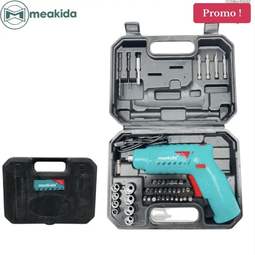 COFFRE VISSEUSE 4.8V 45 PCS MEAKIDA