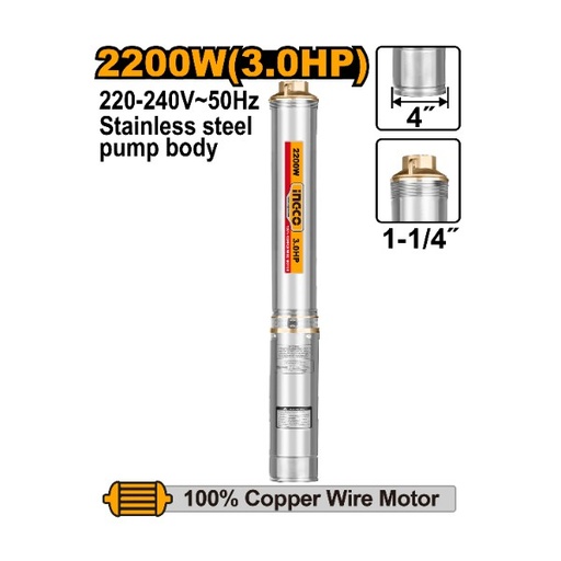 POMPE IMMERGÉE 3HP 2200W INGCO DWP2200621