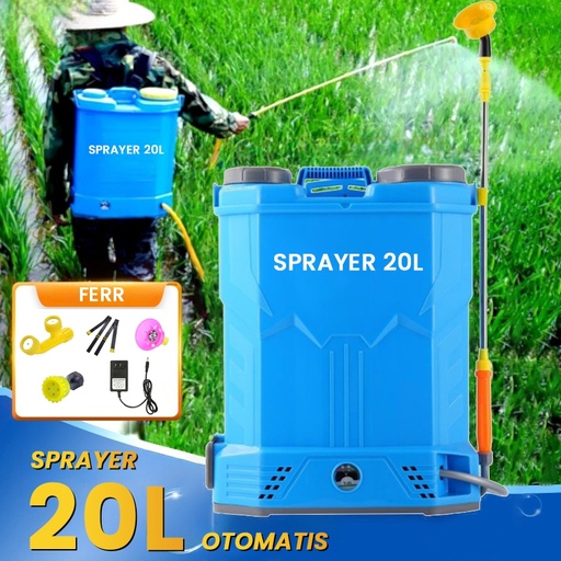 T/PULVÉRISATEUR 2EN1 12V 20L KNAPSACK 2 MODES MANUEL ET ÉLECTRIQUE 
