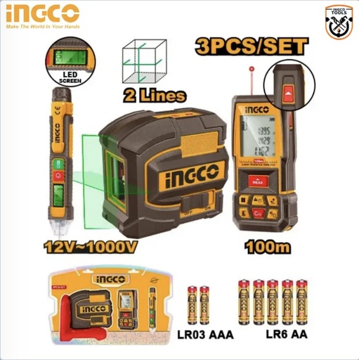 KIT DINSTRUMENTS 3 PIECES INGCO COS250908