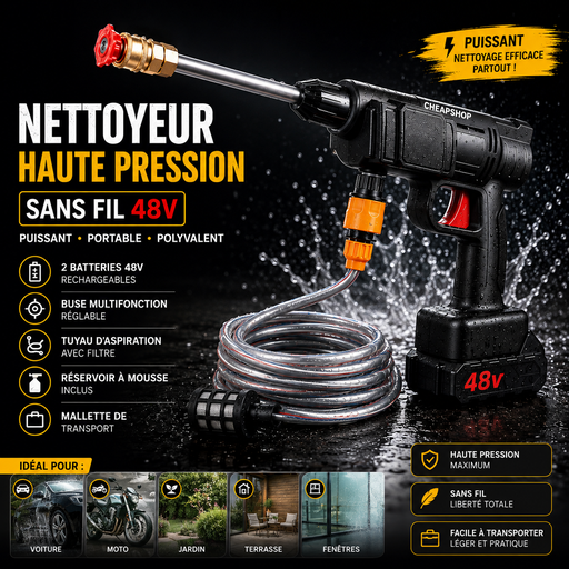KARCHER AVEC DEUX BATTERIES 48V 